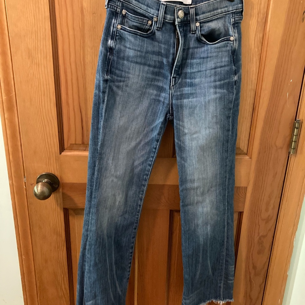 AYR The Bombpop High-Rise Straight Jeans – Size 28 Bomba Wash